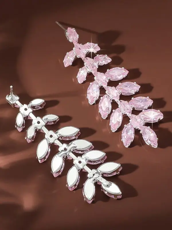 Artificial Crystal Decor Dangle Earrings, Elegant Jewelry for Women for Party, Daily Decor, Trendy All-match & Exquisite Jewelry for Birthday Gift 4