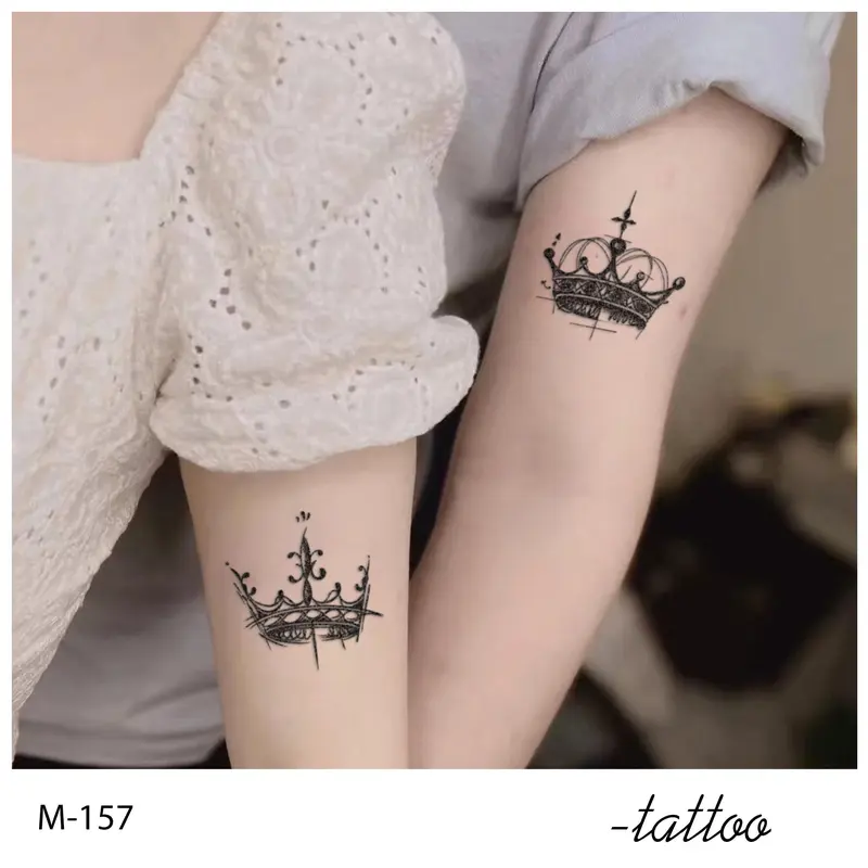ZOAR-BY22 Stiker Tato Temporary Semi Permanen【gaya INS】 Tahan lama Tattoo menempel dekorasi seni untuk pria dan wanita 3