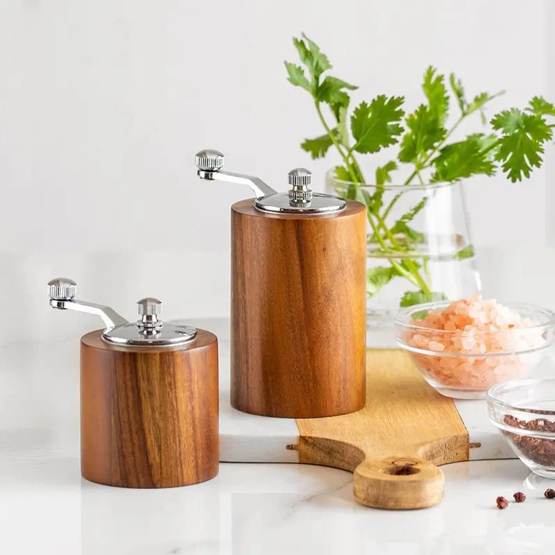 New Grinder useful for making Coffee Tea Portable Hand-Crank Coffee Grinder Adjustable Thickness Sea Salt Pepper Grinder