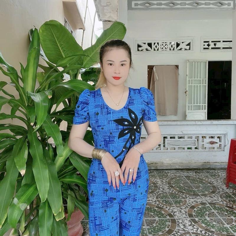 Giảm Bộ kiểu tai thun aty tơ có hoa 12345 quần dài ống ôm Thun 2
