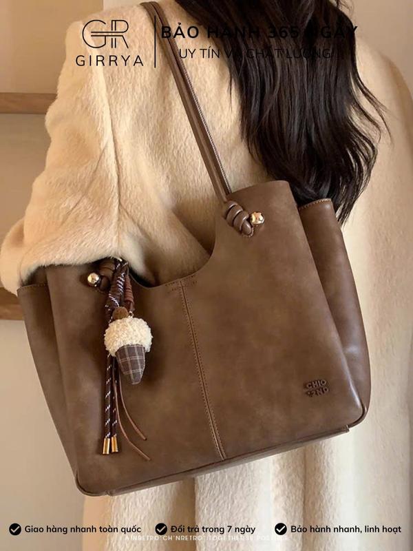 HÀNG MỚI VỀ Túi xách nữ sát nách CHIO'2ND M60 - Túi xách nữ tote tặng kèm móc khoá phù hợp đi làm đi chơi size 30cm