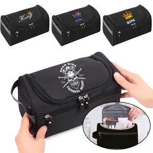 Tas perlengkapan mandi  Wash Bags Travel Toiletry Organizer Accessory Bag Cosmetic Packet Queen King Print Handbag