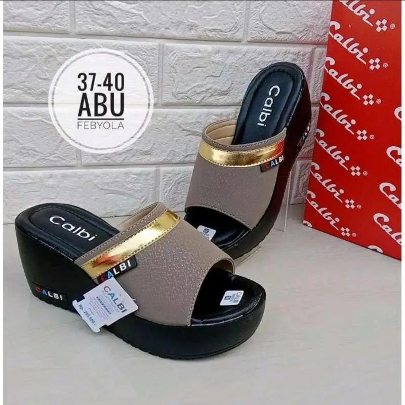 Product Introduction of SANDAL WANITA CALBI TERBARU/SANDAL WEDGES CALBI MURAH Kasual 3