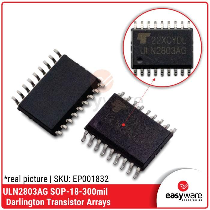 ULN2803 SOP-18 10 Pezzi NUOVI ULN2803AG – Chip Darlington In Formato SOP-18, Ottimi Per Progetti Elettronici Driver Ad Alta Corrente - Foto 2