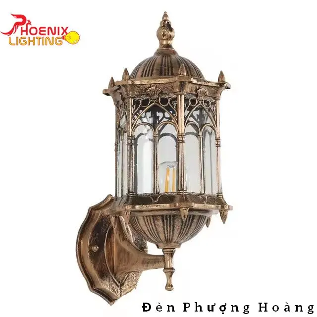 Đèn ngoài trời: Mẫu Đèn trang trí gắn cột tường ban công vách ngoại thất PH6161