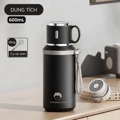 Bình giữ nhiệt có quai xách inox 316 dung tích 600ml giữ nhiệt 10-12 tiếng 5