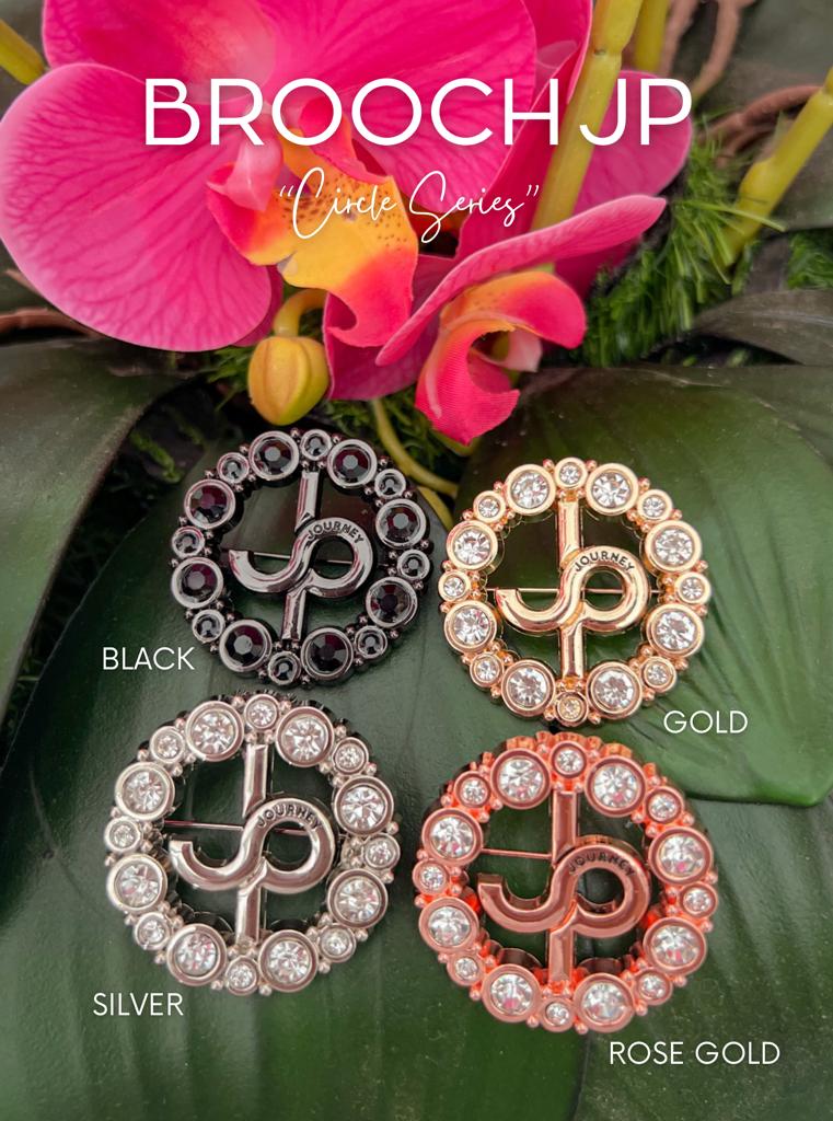 BROOCH HIJAB & RING HIJAB BJP BROS JOURNEY TUSPIN HIJAB Gold Mewah Silver  Muslim  Panjang  Peniti  Kerudung