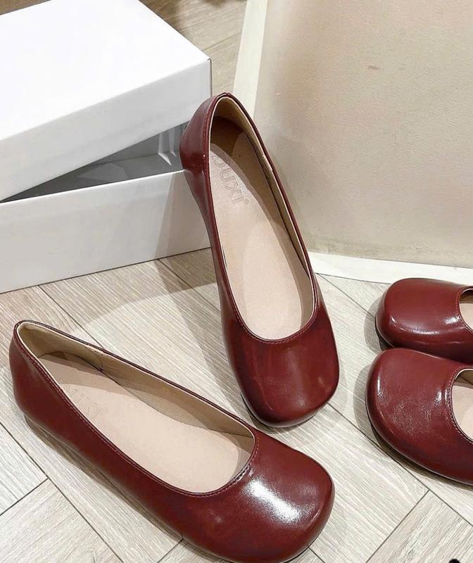 Giày Búp Bê Trơn Thời Trang Nữ Shoes Nhung 2