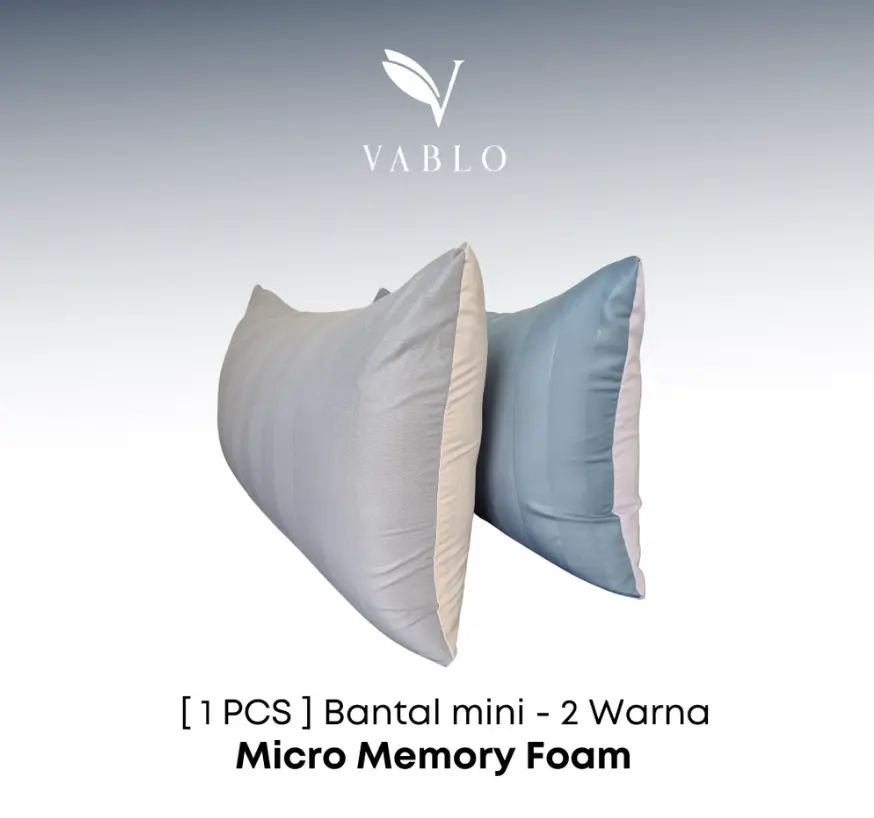 Vablo bantal mini motif 50x30cm - two tone colour - memory foam -  Bed cushion pillow