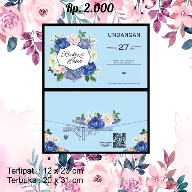 Undangan erba harga 2.000 1