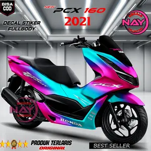 Stiker Honda PCX 160 2021-2024 Fullbody Desain Keren/Skotlet PCX 160 High Quality Tahan Lama NDC467