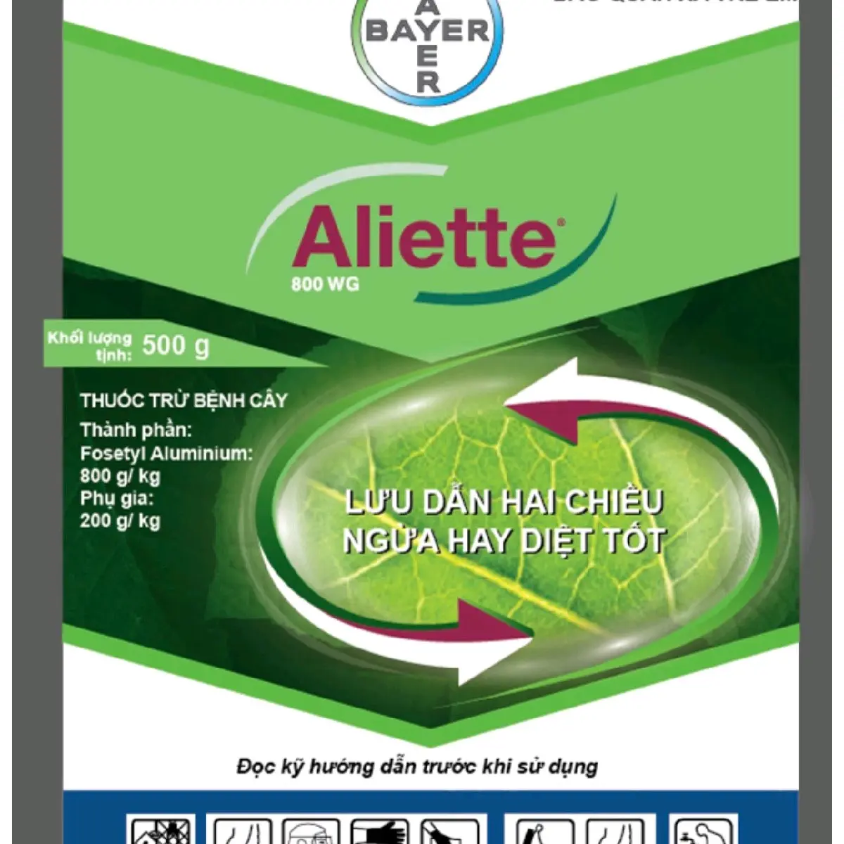 Aliette gói 100g lưu dẫn 2 chiều trong cây, chuyên sử dụng cho cây trồng cty bayer