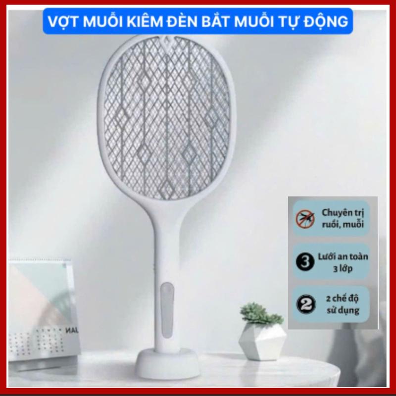  Vợt Muỗi Tự Động A11 Kiêm Đèn Bắt Muỗi 3 IN 1 Tự Động Sạc Tích Điện Vợt Bắt Muỗi Thông Minh Cao Cấp Để Bàn A11 