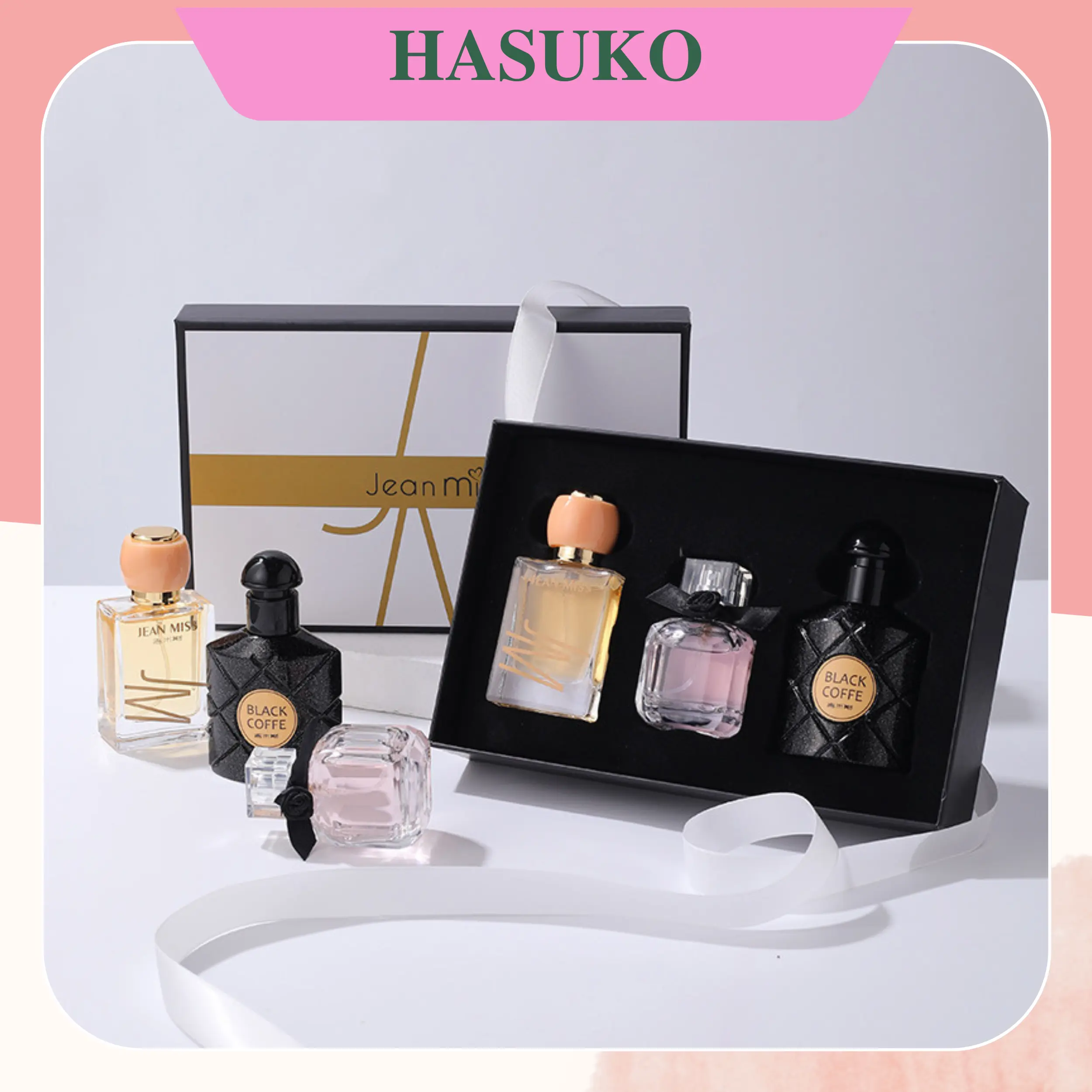 Bộ quà tặng nước Hoa Nữ, Nước Hoa Jean Miss Paris Style 3x30ml Ngọt Ngào, Quyến Rũ, Thơm Lâu - Chính hãng Nước Hoa Perfume Xịt Thơm Nữ