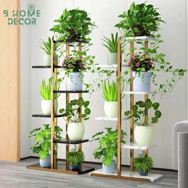 Kệ Khung Sắt nhiều tầng để chậu hoa cây cảnh, trong nhà và ngoài trời BD15 0