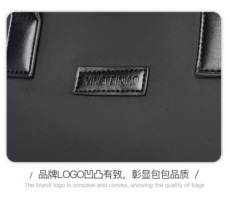 Product Introduction of Men's Simplicity Fashion Oxford Cloth Handbag A4 File Data Packet Daily Office Travel Portable Meeting Men's Bag 23