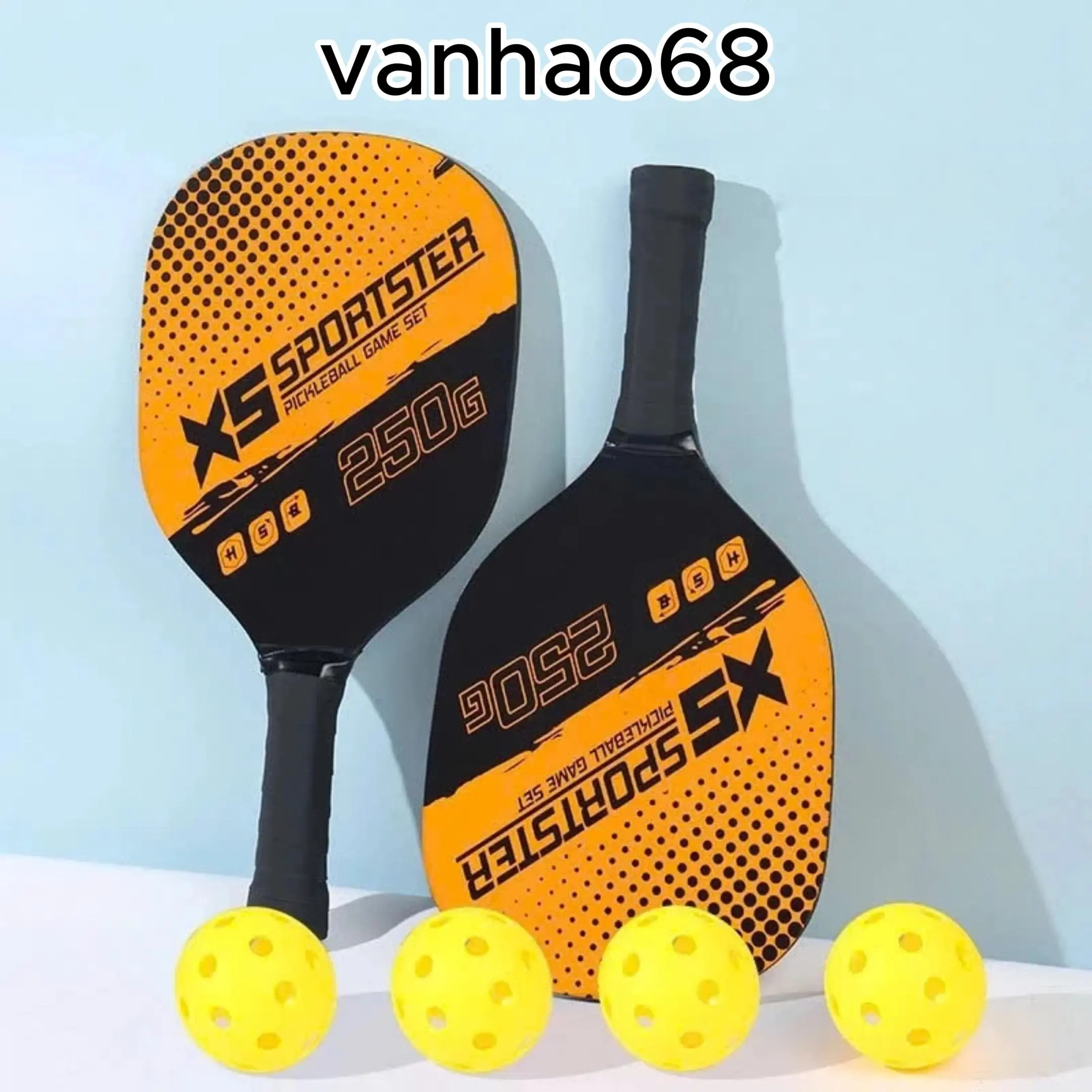 Bộ 2 Vợt Chơi Bóng Pickleball Siêu Nhẹ Cầm Nắm Chắc Chắn Kèm Túi Đựng 4 Quả Bóng cao cấp. #Toy,#Đồ Chơi, #Toy,# Sport,# Cán Vợt,# Nam,#vợt pickleball, #pickleball,#votpickleball