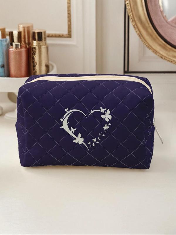 Heart Pattern Makeup Bag, Portable Zipper Makeup Storage Bag, Lightweight Travel Bag, Suitable for Business Trips, Travel, Valentine's Day Gifts 8