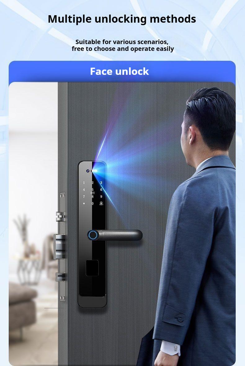 Product Introduction of Fingerprint Lock Home Password Lock Smart Door Lock Anti-theft Door Entry Electronic Lock Smart Fingerprint Lock 12