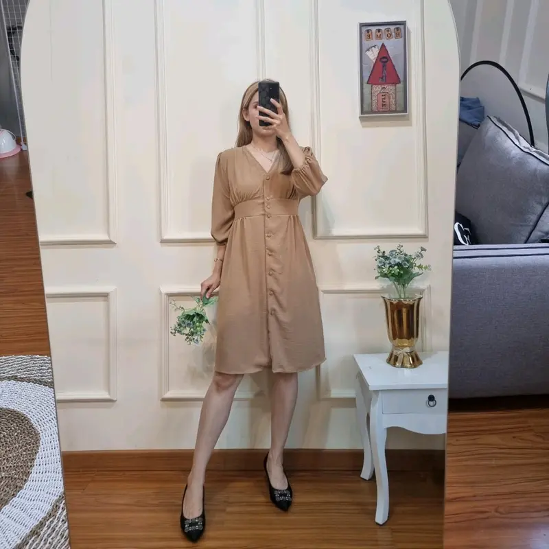leica dress casual elegant d 7604-1001 Santai V-Neck 3