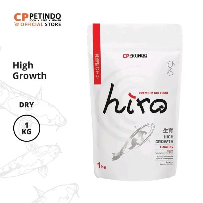 Hiro Pelet Ikan Koi 1kg Size M 5mm Color Expert High Growth 0