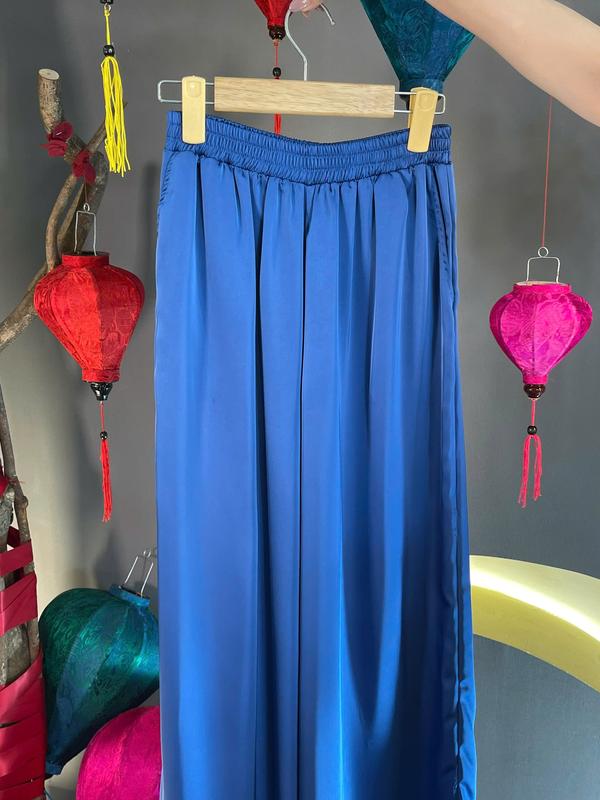 QUẦN LỤA NỮ DÁNG SUÔNG, CHẤT LIỆU TÔ CHÂU - FREE SIZE 5