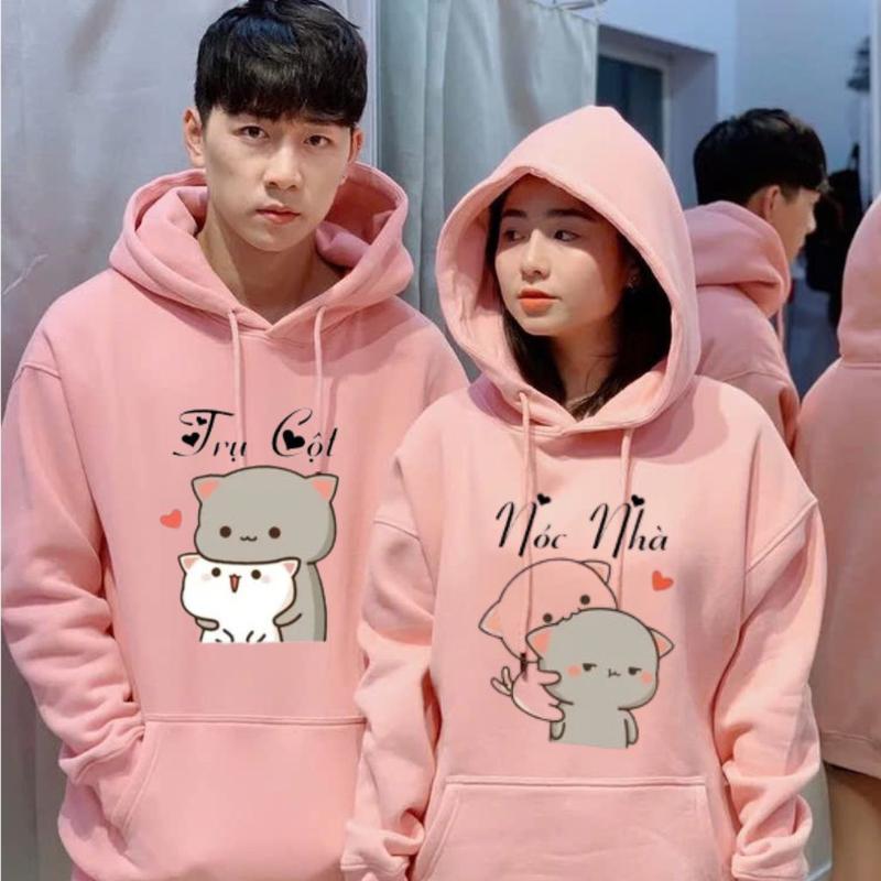 Đồ đôi hoodie & sweater, áo cặp SLU vải nỉ bông dày mịn, hình in sắc nét - HD20 5