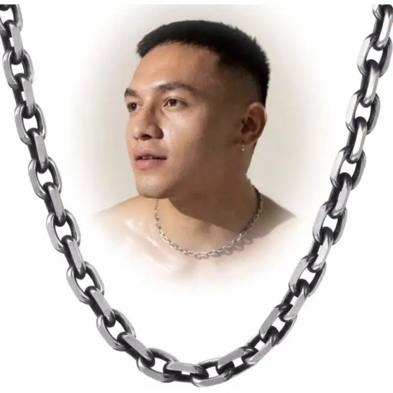 KALUNG RANTAI PRIA BAHAN TITANIUM MODEL JEFRI NICHOOL ANTI KARAT TERLARIS juntai ori