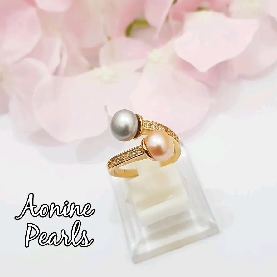 Cincin Sirkon 2 Mutiara Tawar
