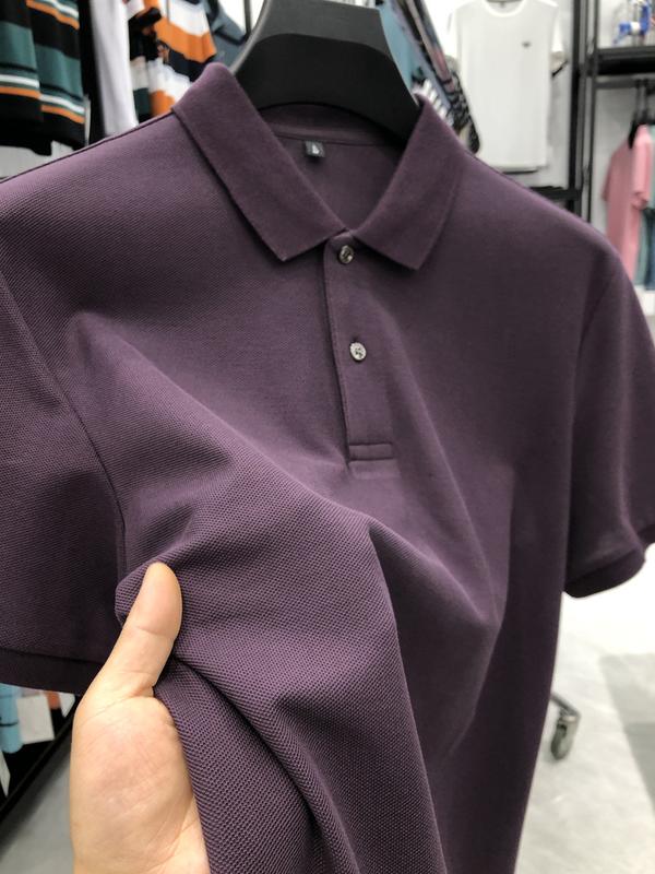 Product Introduction of Boxy cropped polo shirts plaid summer high-end men's polo shirt short sleeve cotton polo collar casual high-grade shirt top men's T-shirt Tropical Human 16