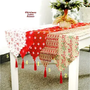 Table Runner Taplak Meja Panjang Dekorasi Natal Christmas