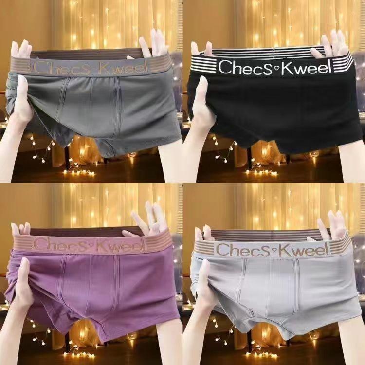 Product Introduction of ph 4 Pieces of High-Quality Trendy Ck Men's Underwear High-End Antibacterial Boxer Briefs Trendy Boys Boxer Large Size Shorts Head 1 9