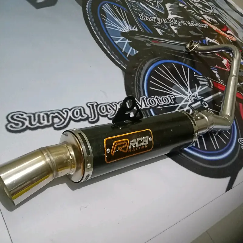 Knalpot DPJ hitam Untuk Beat(karbu,fi,esp,street,deluxe,pop) Scoopy karbu,scoopy fi/new,genio,spacy,vario 110 fi/led Motor 3