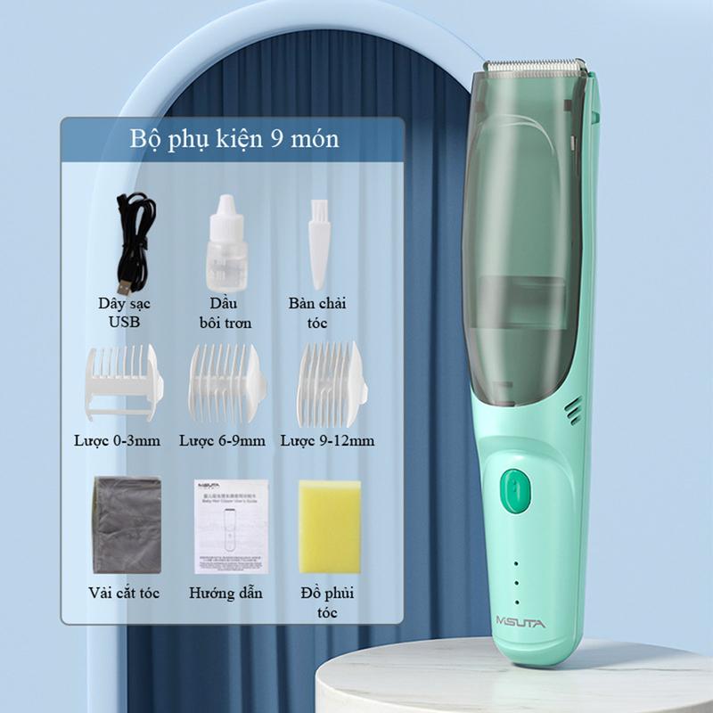 Tông đơ hớt tóc cho bé misuta có tích pin sạc 8