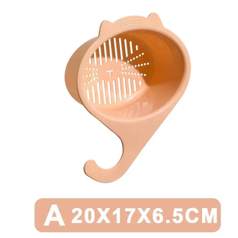 Rổ Thoát Nước Bồn Rửa Nhà Bếp, Đa Chức Năng, Hình Mèo, Rổ Lọc Vòi Nước, Kệ Để Sắp Xếp Trái Cây Và Rau Củ Dụng Cụ Nhà Bếp 8