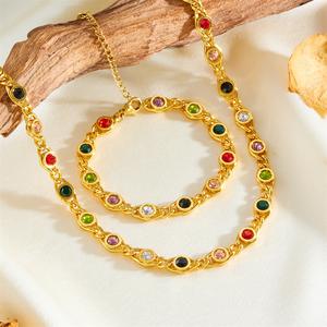 Gelang Dopamine, Gaya Eropah dan Amerika, Mampu Milik dan Mewah, Kalung Zirkon Tidak Luntur, Rekaan Ringkas, Barang Kemas Mewah, Reka Bentuk Cantik Perak Perhiasan