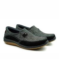 Gambar SEPATU HIPZO Slip On Pria Terbaru M038 Sepatu kerja Casual Cowok Flat Shoes Kasual - HITAM, 40 dari Joemen_leather Kab. Mojokerto 1 Tokopedia