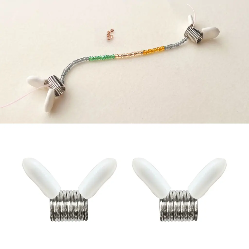 Heche Essential Jewelry Making Tool Strong Spring Project Bead Stopper Simple Bead Line End Creative Bead Ends for DIY Lovers