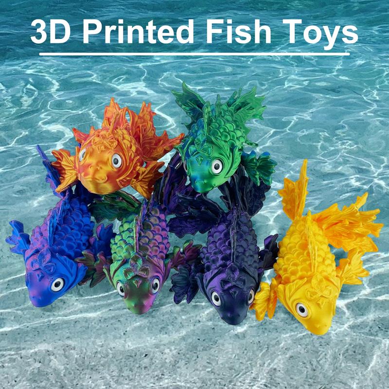 3D Printed Fish Action Figure Multi-jointed Movable Colorful - TikTok ...