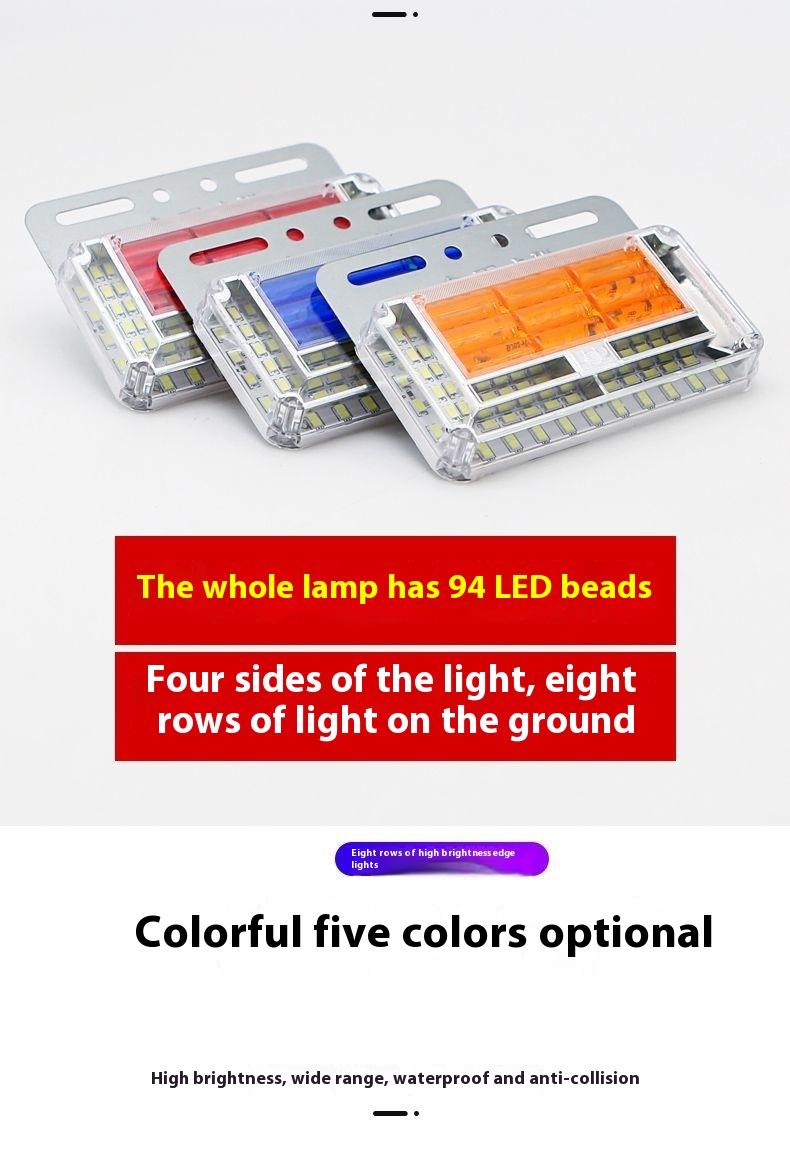 Product Introduction of New super bright 24v truck side light waterproof led trailer strong ground light multi-functional width lamp turn light 7