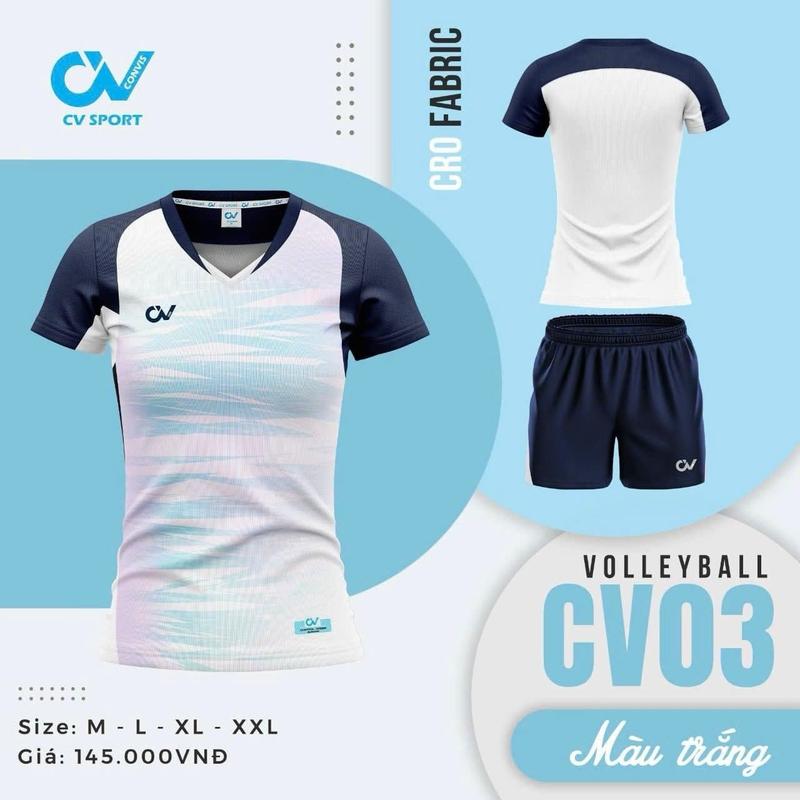 Bộ quần áo bóng chuyền CV03 cao cấp chuẩn thi đấu,thấm hút mồ hôi cực đẹp - sport hoàng phúc