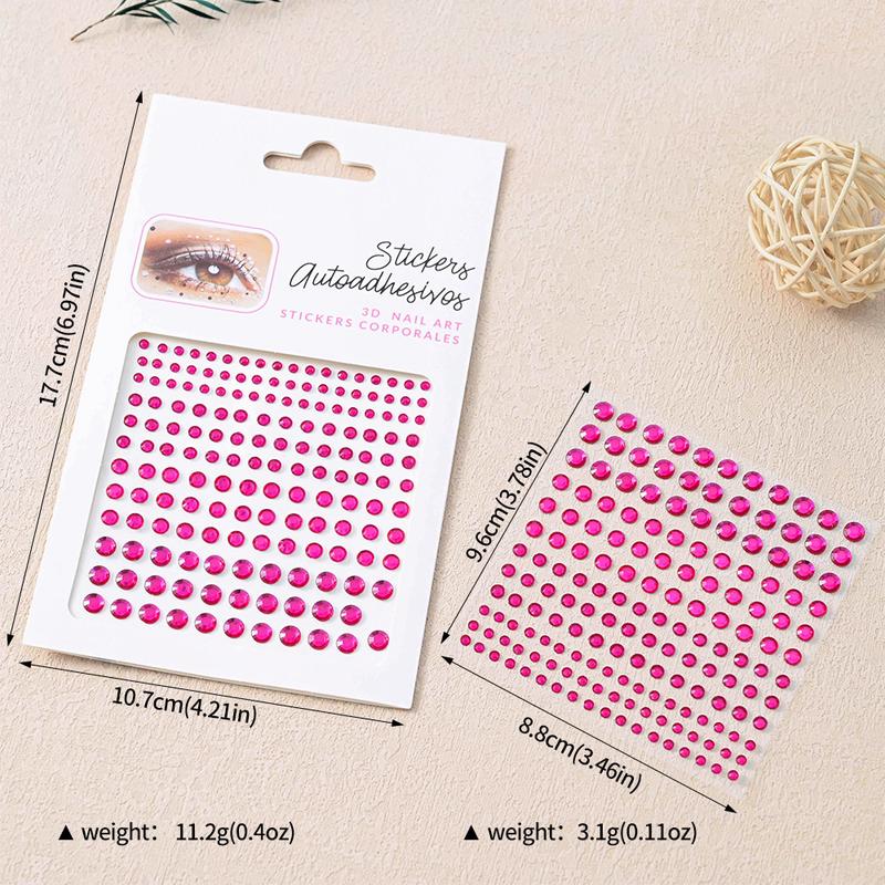 Diamond Face Stickers Nail Art Diamond Face Performance Party Makeup Ball Decorations No Glue Decorative Face Stickers 2