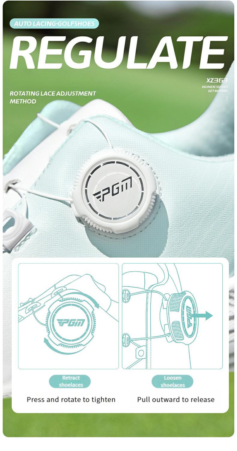 Product Introduction of [PGM] Golf Shoe Summer Women's Shoes Waterproof Knob Women's Sports Shoes Non-Slip Shock-Absorbing Lightweight Nail-Free Shoes Xz363 13