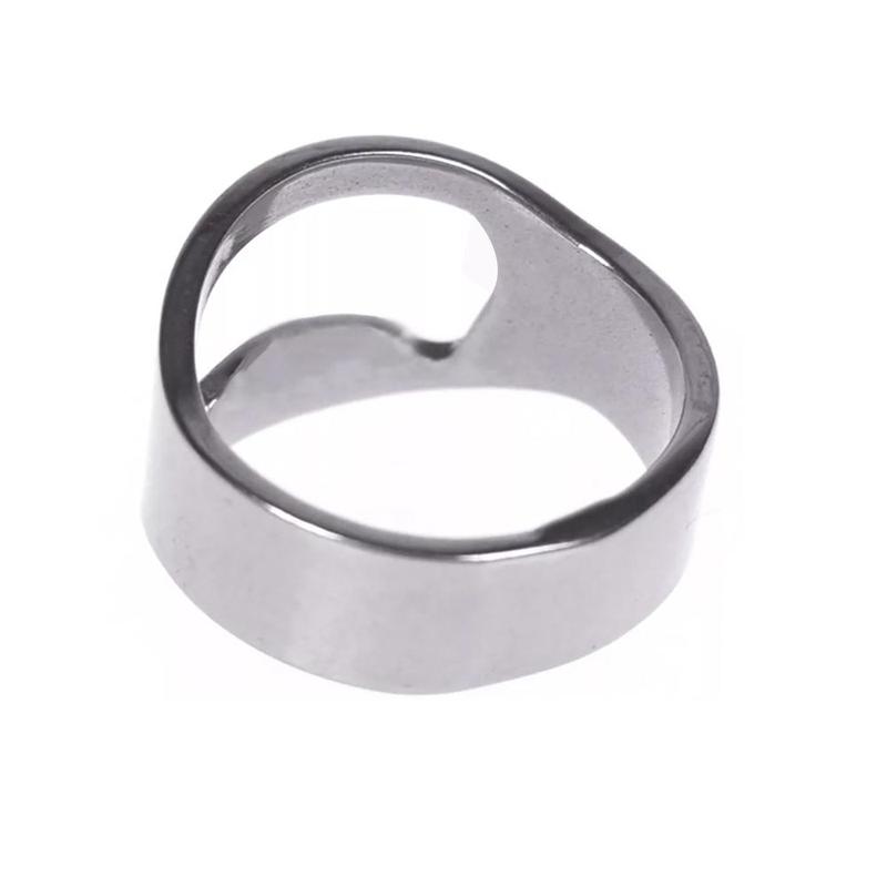 Stainless Steel Finger Ring Beer Opener, 1 Count/4 Counts Creative Beer Bottle Opener, Portable Bottle Opener for Home Kitchen 7