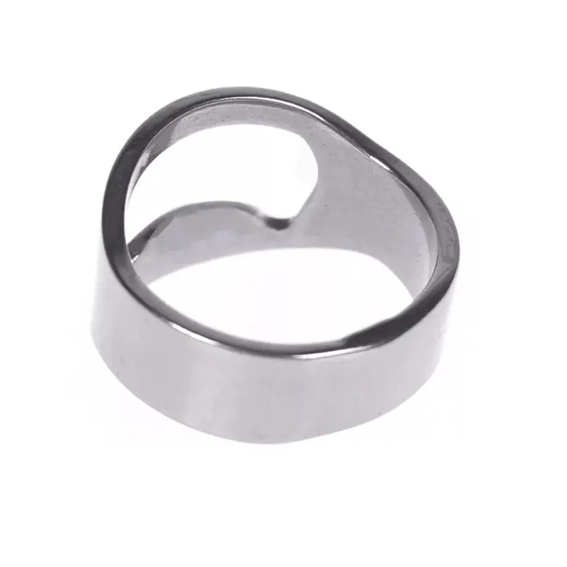 Stainless Steel Finger Ring Beer Opener, 1 Count/4 Counts Creative Beer Bottle Opener, Portable Bottle Opener for Home Kitchen 7