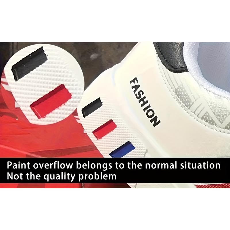 Product Introduction of Comfortable Breathable Men's Lace-up Sneakers, Striped Design Skateboard Shoes with Good Traction 15