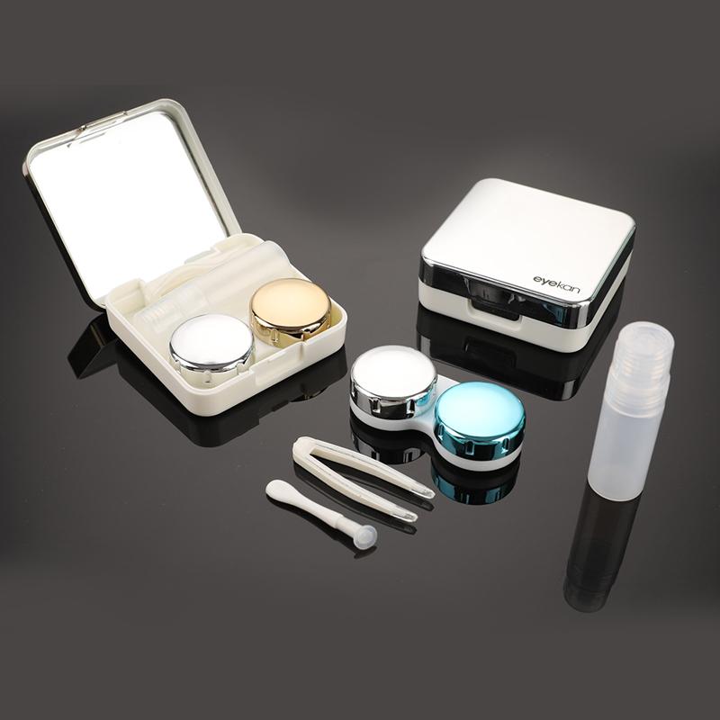 Product Introduction of Fashion Contact Lens Case Mirror Soaking Container Business Travel Holder Kit 17