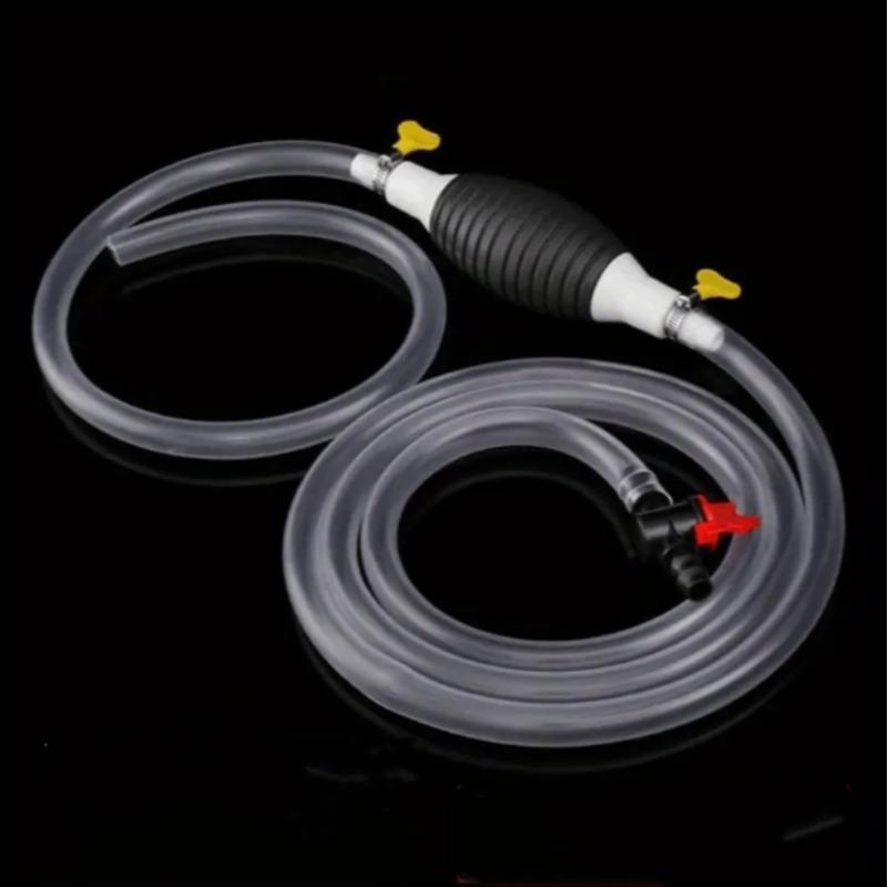 Product Introduction of Portable Hose Pump, 5 Counts/set Multi-purpose Hose Pump with Hose & Adjustable Flow Knob, Suitable for Natural Gas, Petroleum, Water and Fuel Transport 0