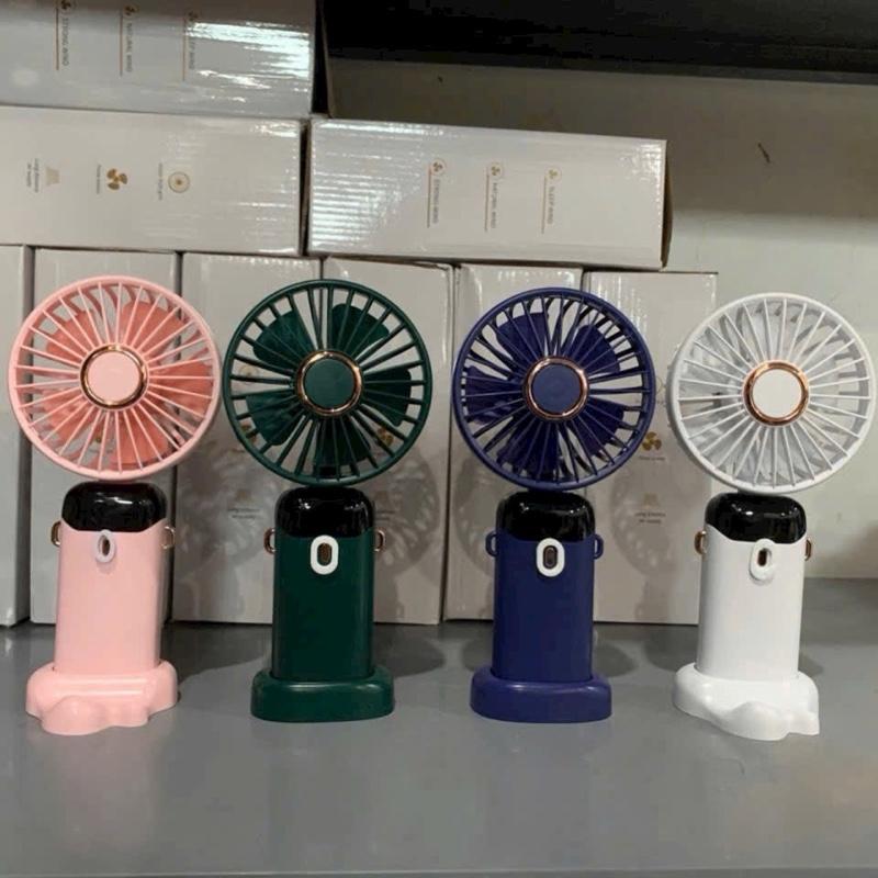 Quạt Mini Cầm Tay Tích Điện Nhiều Chế Độ Gió Hình Thú Cute Mobile Usb