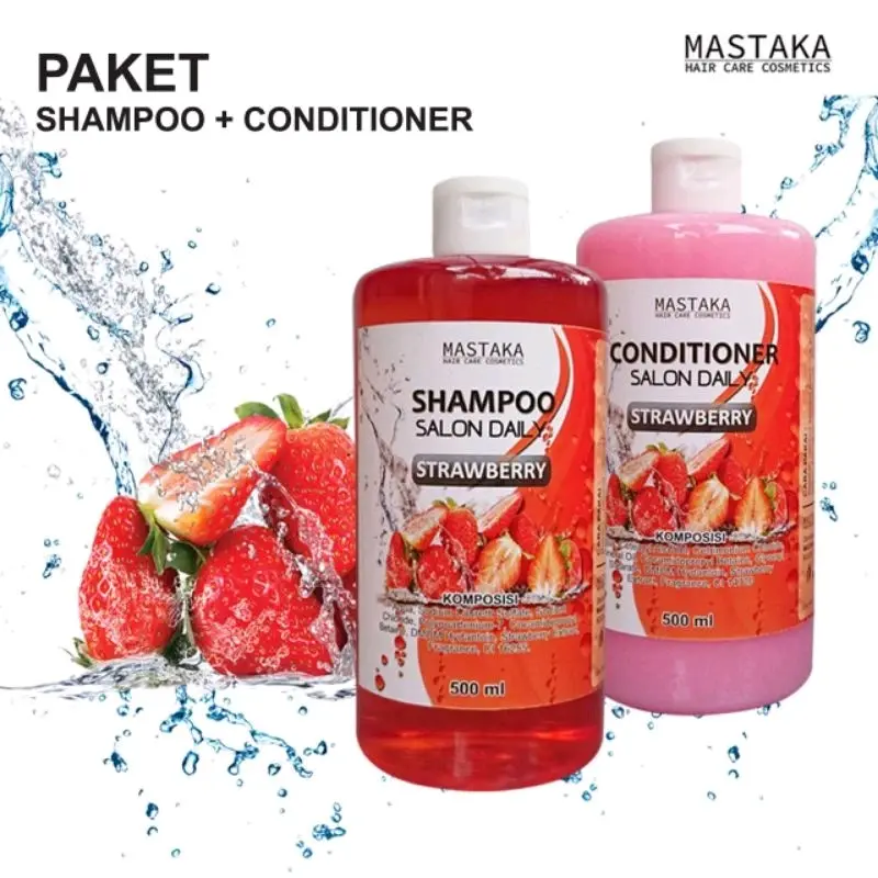 PAKET SALON SHAMPOO + CONDITIONER BOTOL 500 ML Haircare Perawatan ...